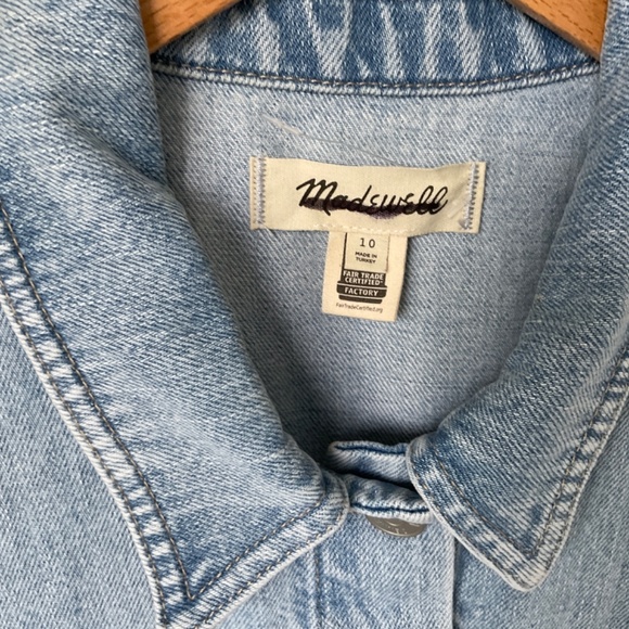 Madewell Light Blue Denim Dress - Picture 6 of 8